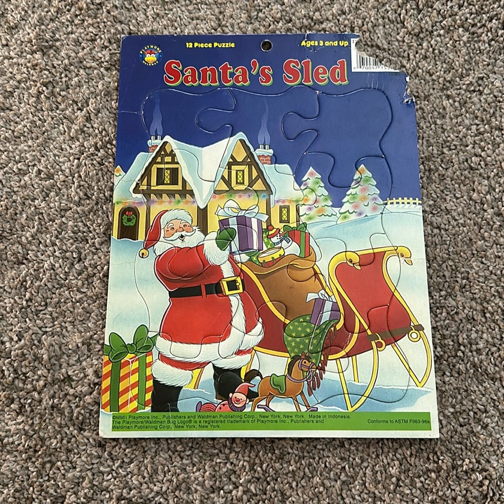 12 Piece Santa’s Sled Puzzle
